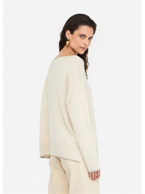 Maglia con dettagli in lurex® LIU JO | MF5228MS49I/20304